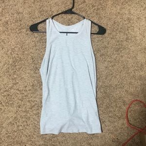 Womens light grey workout tank